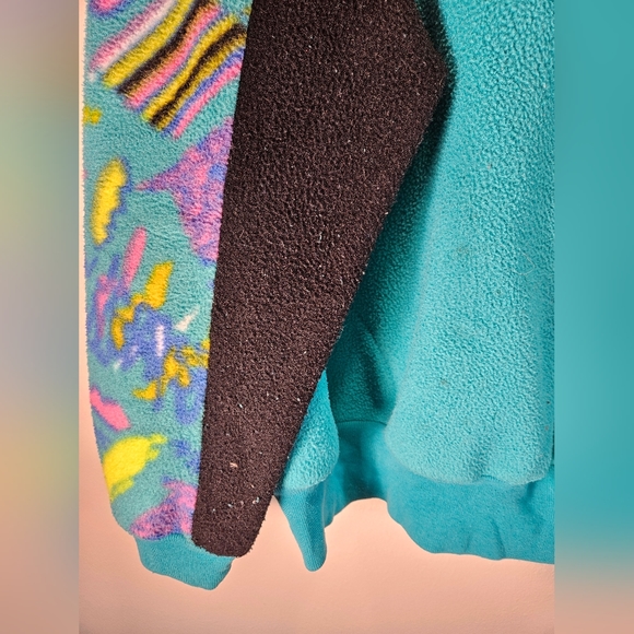 Vintage Abstract Fila 1/4 zip fleece - Picture 3 of 6